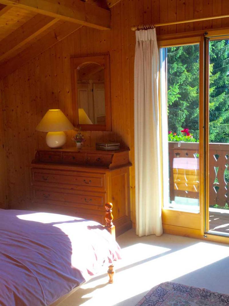 Master bedroom in Swiss Chalet